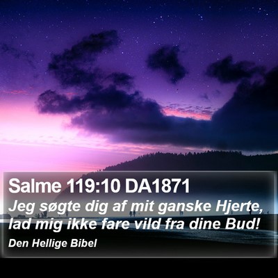 Salme 119:10 DA1871 Bible Verse Image