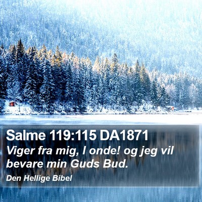 Salme 119:115 DA1871 Bible Verse Image