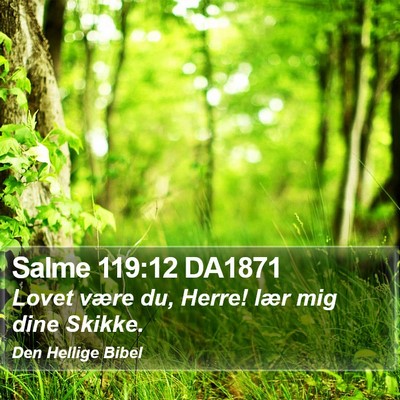 Salme 119:12 DA1871 Bible Verse Image