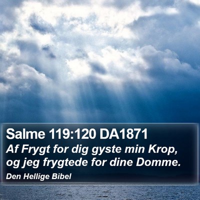 Salme 119:120 DA1871 Bible Verse Image