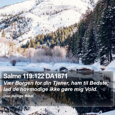 Salme 119:122 DA1871 Bible Verse Image