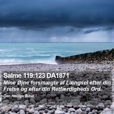 Salme 119:123 DA1871 Bible Verse Image