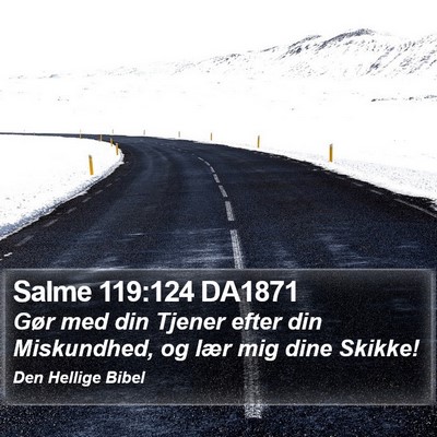 Salme 119:124 DA1871 Bible Verse Image
