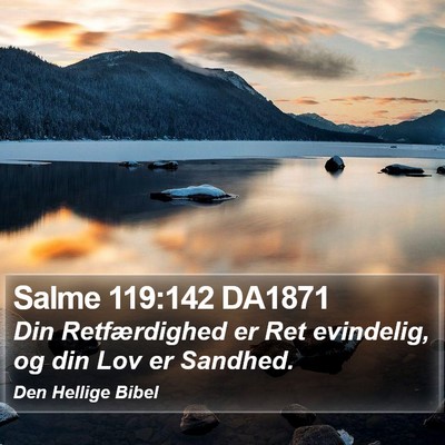 Salme 119:142 DA1871 Bible Verse Image