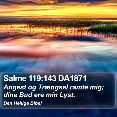 Salme 119:143 DA1871 Bible Verse Image