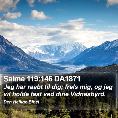 Salme 119:146 DA1871 Bible Verse Image