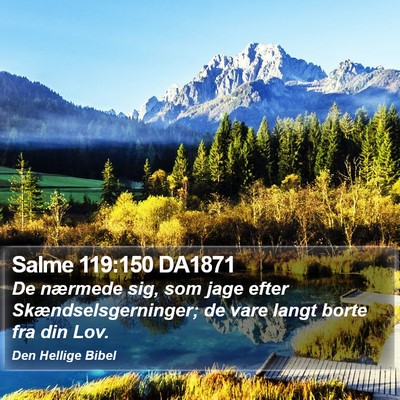 Salme 119:150 DA1871 Bible Verse Image
