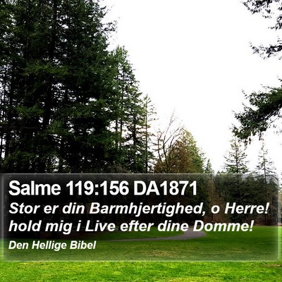 Salme 119:156 DA1871 Bible Verse Image