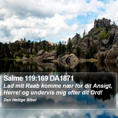 Salme 119:169 DA1871 Bible Verse Image