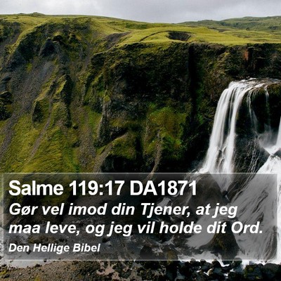 Salme 119:17 DA1871 Bible Verse Image
