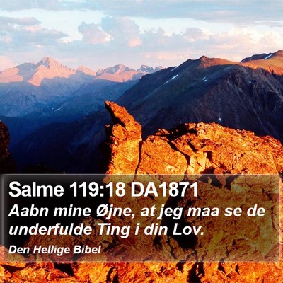 Salme 119:18 DA1871 Bible Verse Image