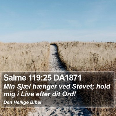 Salme 119:25 DA1871 Bible Verse Image
