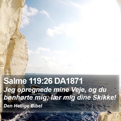 Salme 119:26 DA1871 Bible Verse Image