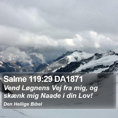 Salme 119:29 DA1871 Bible Verse Image