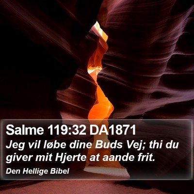 Salme 119:32 DA1871 Bible Verse Image