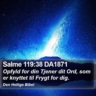 Salme 119:38 DA1871 Bible Verse Image