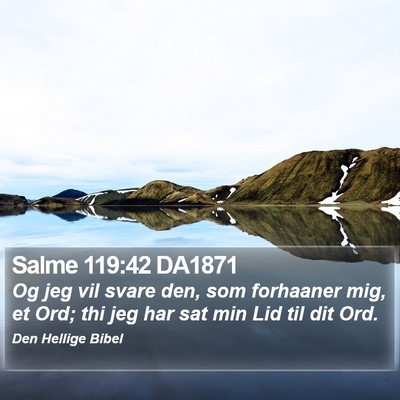 Salme 119:42 DA1871 Bible Verse Image