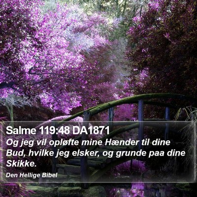 Salme 119:48 DA1871 Bible Verse Image