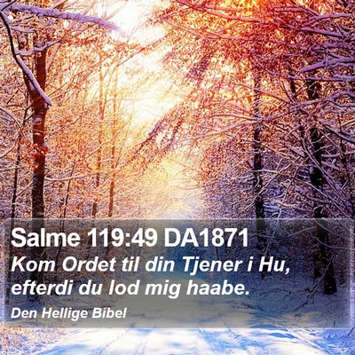 Salme 119:49 DA1871 Bible Verse Image