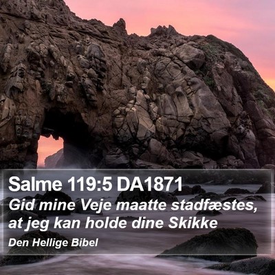 Salme 119:5 DA1871 Bible Verse Image