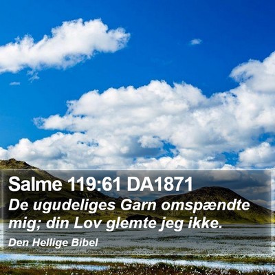Salme 119:61 DA1871 Bible Verse Image