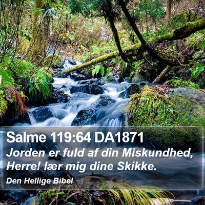 Salme 119:64 DA1871 Bible Verse Image