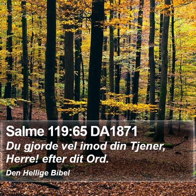 Salme 119:65 DA1871 Bible Verse Image