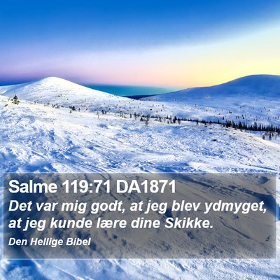 Salme 119:71 DA1871 Bible Verse Image
