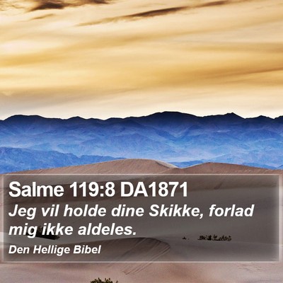 Salme 119:8 DA1871 Bible Verse Image