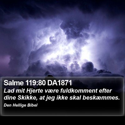 Salme 119:80 DA1871 Bible Verse Image
