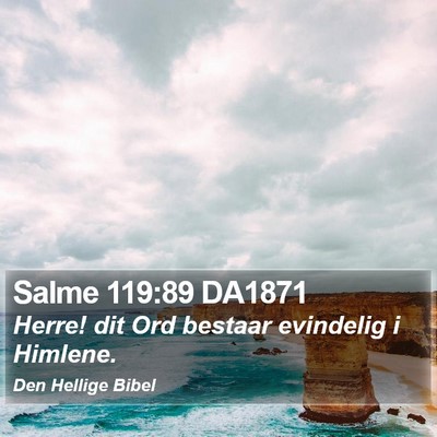Salme 119:89 DA1871 Bible Verse Image