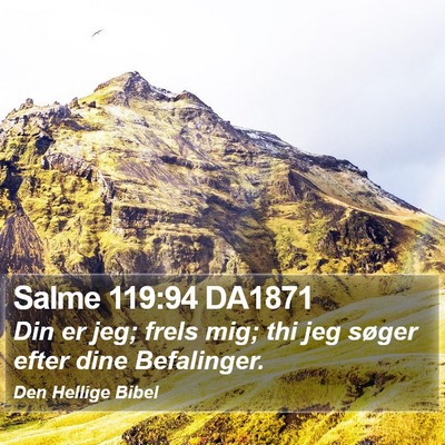 Salme 119:94 DA1871 Bible Verse Image