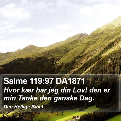 Salme 119:97 DA1871 Bible Verse Image