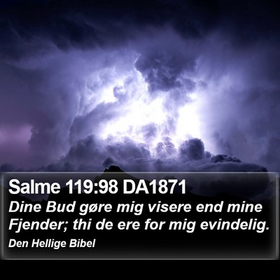 Salme 119:98 DA1871 Bible Verse Image