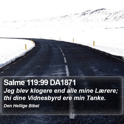 Salme 119:99 DA1871 Bible Verse Image