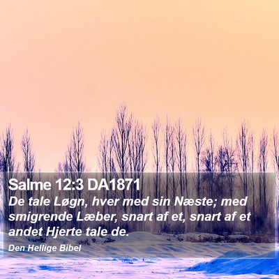 Salme 12:3 DA1871 Bible Verse Image