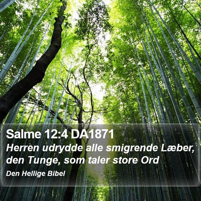 Salme 12:4 DA1871 Bible Verse Image