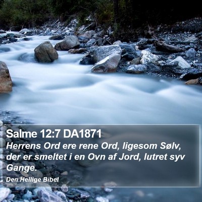 Salme 12:7 DA1871 Bible Verse Image