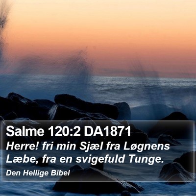Salme 120:2 DA1871 Bible Verse Image
