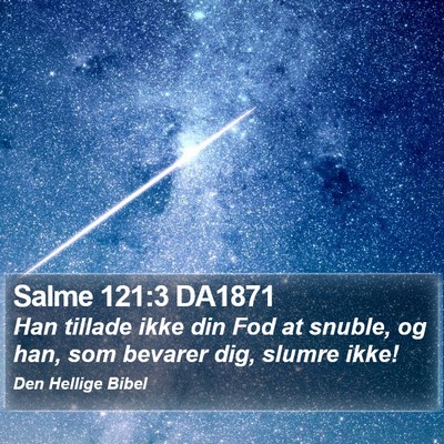 Salme 121:3 DA1871 Bible Verse Image