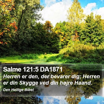 Salme 121:5 DA1871 Bible Verse Image