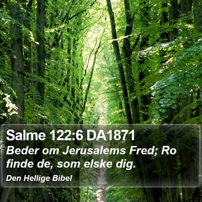 Salme 122:6 DA1871 Bible Verse Image
