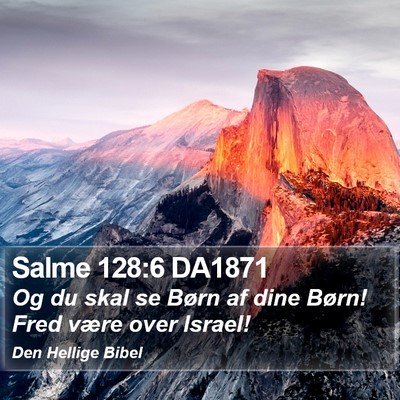 Salme 128:6 DA1871 Bible Verse Image