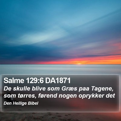 Salme 129:6 DA1871 Bible Verse Image
