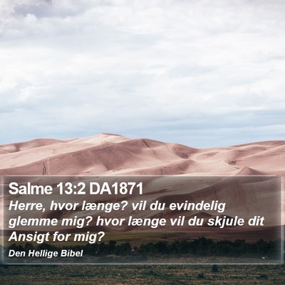 Salme 13:2 DA1871 Bible Verse Image