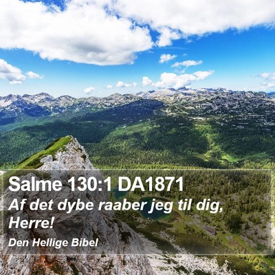 Salme 130:1 DA1871 Bible Verse Image