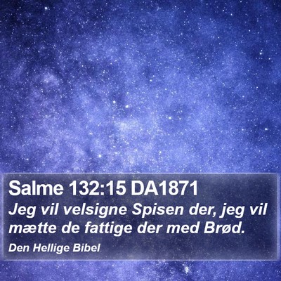 Salme 132:15 DA1871 Bible Verse Image