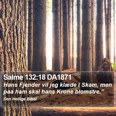 Salme 132:18 DA1871 Bible Verse Image
