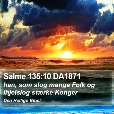 Salme 135:10 DA1871 Bible Verse Image