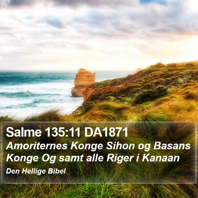 Salme 135:11 DA1871 Bible Verse Image